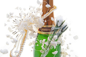 Mariage - Champagne et fleurettes