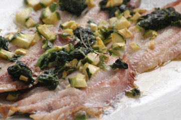 Sardine con zucchine e spinaci - Secondi - Emilia Romagna