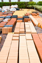 Assortment of bricks.