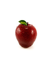 red  apple isolated on white