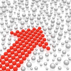 abstract spheres background