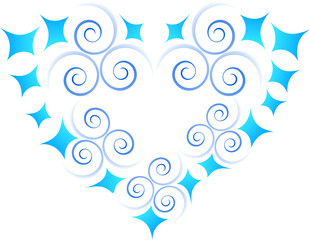 vector illustration heart background