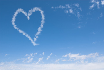 heart shaped cloud