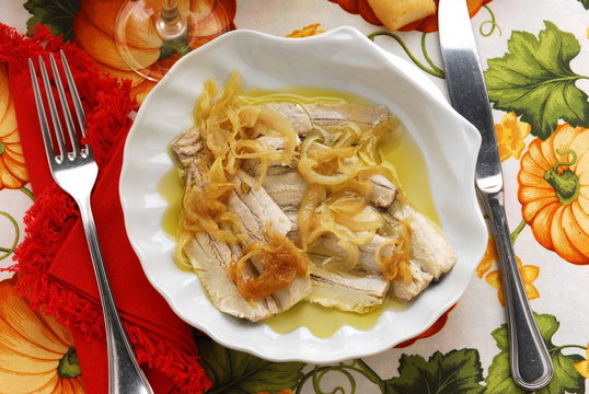 Aole e cipolle - Antipasti di pesce - Lombardia