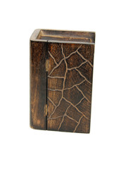 Wooden book closed