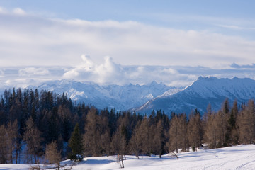 a winter mountains