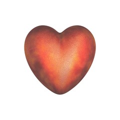 Metallic Red Valentine Heart