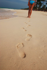 Footprints in the sand