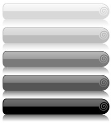 Set of glass buttons