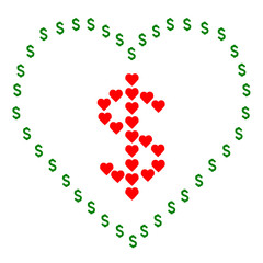 vector of love money