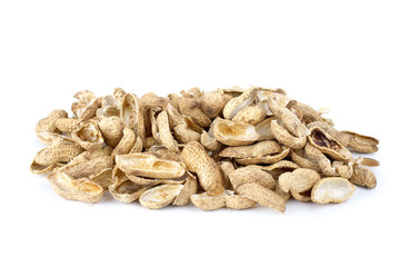 Some peanut husks