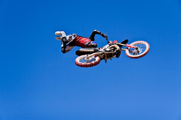 extreme jump in motocross