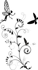 fairy-tale floral background