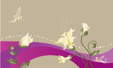 fairy-tale floral background