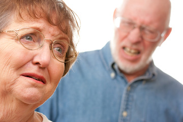 Angry Senior Couple in an Argument