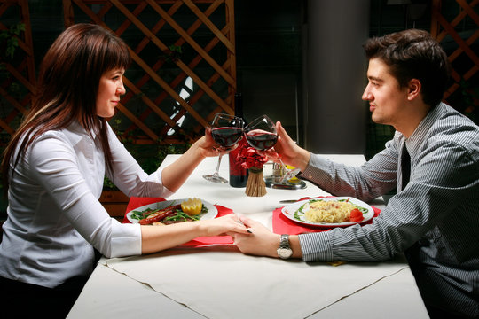 Couple having dinner