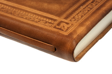 Fototapeta na wymiar corner of book in leather