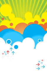 Summer bright color poster