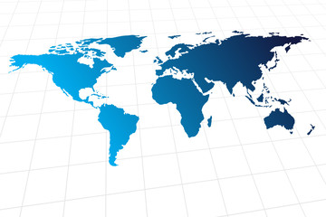Modern global world map