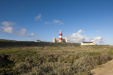 Fototapeta na wymiar Lighthouse of Cape Agulhas, South Africa.