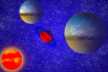 Photo sur Plexiglas Cosmos Saturne