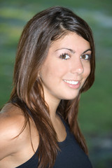 Fototapeta premium Beautiful Young Woman Smiling and happy