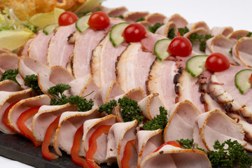 Fleischplatte im Detail