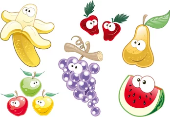 Fotobehang Fruit-Characters © ddraw