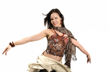 Naklejka premium Cheerful woman
