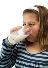 Child Drinking Milk