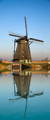 Dutch windmill with a nice reflection in the water