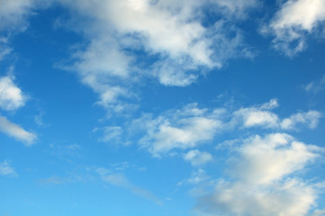 Naklejka na ściany i meble Blue Sky and White Clouds
