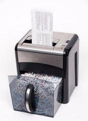 open paper shredder