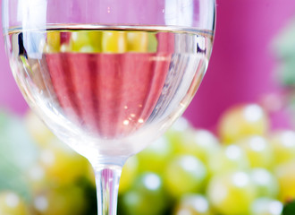 wine in glass