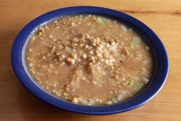Lentil Soup in a Bowl