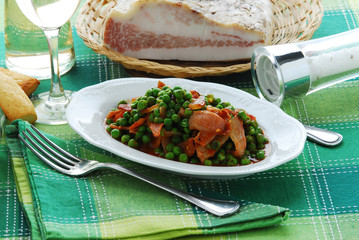 Bacelli al pomodoro e pancetta - Contorni della toscana