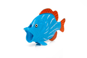 fish toy isolated on white