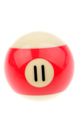 Pool ball isolated on white background