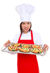 Woman Chef with Cookies