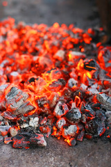 Charcoal combustion