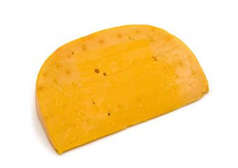 french cheese on white background