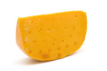 french cheese on white background