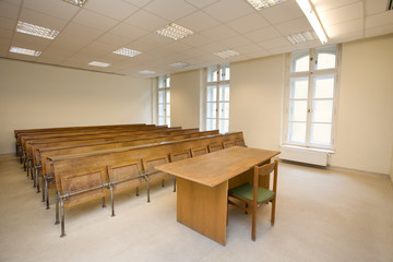 empty classroom