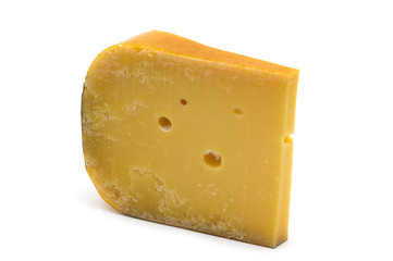 french cheese on white background
