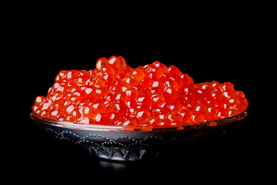Dish with caviar