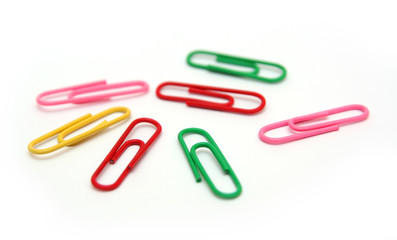 Colorful paper clips