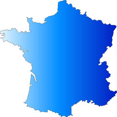 carte vectorielle de la France