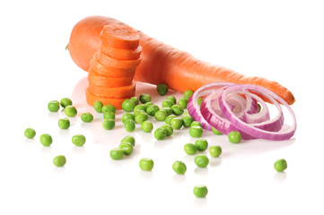 Carrot, Peas and Onion