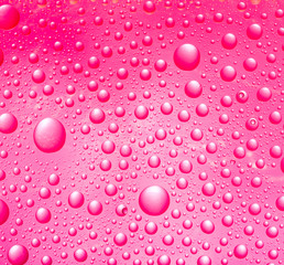 red  water drops background.close up of