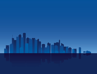 Fototapeta premium slyline tło